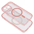 CLEAR MAG COVER case camera protection MagSafe IPHONE 14 tok, rózsaszín glitter