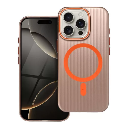 Case SIMPLY MagSafe iPhone 16 Pro tok, rozéarany
