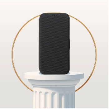 FOLIO Side Magnet book case SAMSUNG A15 tok, fekete