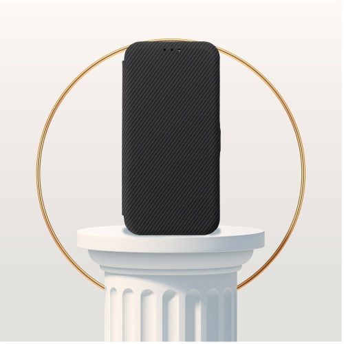 FOLIO Side Magnet book case SAMSUNG A15 tok, fekete