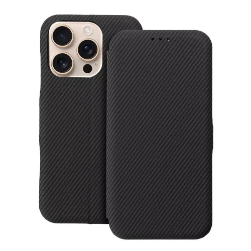 FOLIO Side Magnet book case iPhone 16 PRO MAX tok, fekete