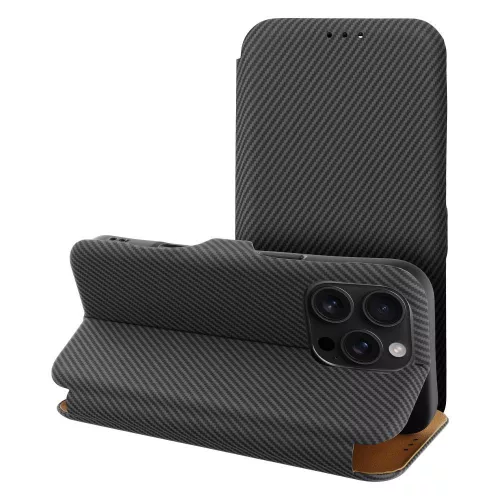 FOLIO Side Magnet book case iPhone 16 PLUS tok, fekete