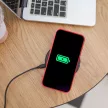 SILICONE MAG COVER case MagSafe SAMSUNG GALAXY A36 tok, piros