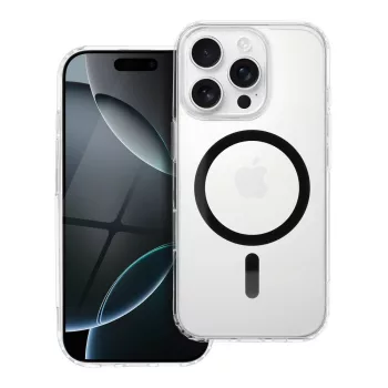   Drop Glue Colorful Ring Mag Cover MagSafe IPHONE 14 PRO tok, fekete