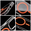 Drop Glue Colorful Ring Mag Cover compatible with MagSafe Samsung Galaxy S25 ULTRA tok, narancssárga