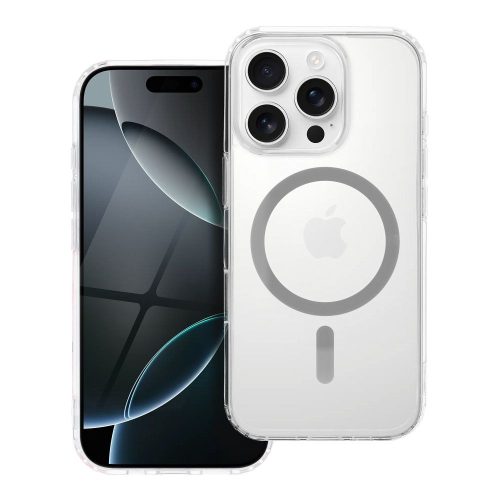 Drop Glue Colorful Ring Mag Cover MagSafe IPHONE 13 PRO MAX tok, szürke