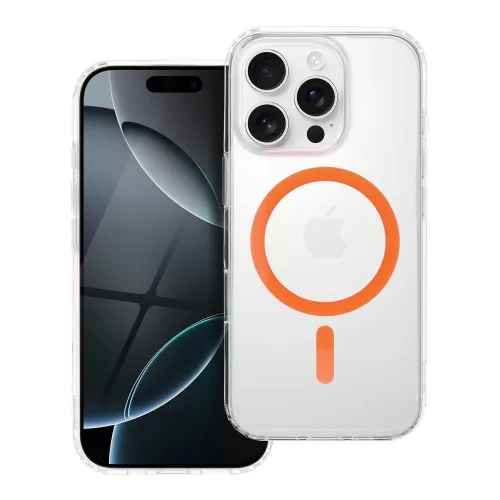 Drop Glue Colorful Ring Mag Cover MagSafe SAMSUNG GALAXY A16 tok, narancssárga