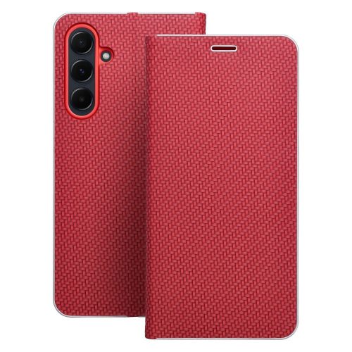 LUNA Book Carbon for XIAOMI Redmi NOTE 14 PRO 5G / Redmi NOTE 14 PRO PLUS 5G red