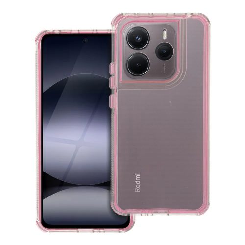 MATRIX CLEAR Case for XIAOMI Redmi Note 14 4G tok, rózsaszín