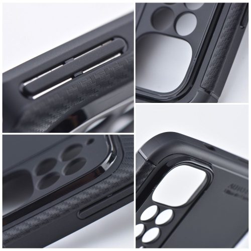 Carbon case PREMIUM XIAOMI Redmi Note 14 Pro 5G tok, fekete