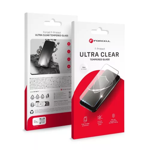 Forcell Ultra Clear Glass - Xiaomi Redmi Note 14 5G fekete edzett üvegfólia