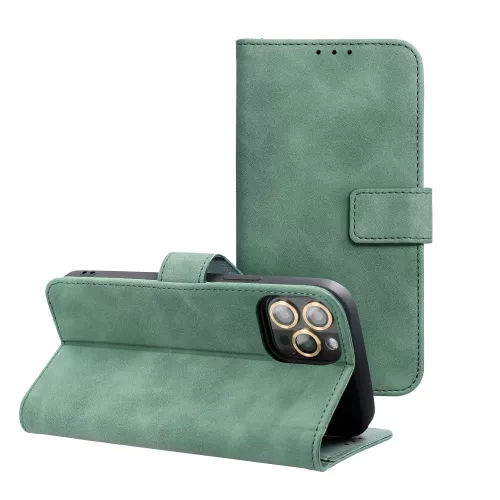 TENDER Book Case XIAOMI Redmi Note 14 4G tok, zöld