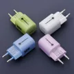 FORCELL F-ENERGY Crystal Color GaN III VT-41 hálózati töltő, szilikon kábel 1 x Type C + 1x USB A sockets, PD QC4.0 33W , zöld