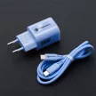 FORCELL F-ENERGY Crystal Color GaN III VT-41 hálózati töltő, szilikon kábel 1 x Type C + 1x USB A sockets, PD QC4.0 33W , kék