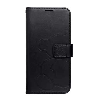 MEZZO Book case Apple iPhone 16e teddy bear tok, fekete