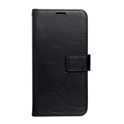 MEZZO Book case Apple iPhone 16e teddy bear tok, fekete