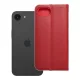 LUNA Book tok, arany Apple iPhone 16e tok, piros