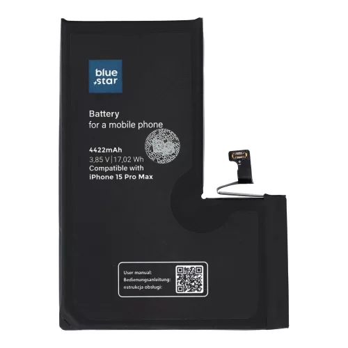 BLUE STAR HQ battery IPHONE 15 Pro Max 4422 mAh