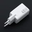 FORCELL F-ENERGY Mini GaN III VT-36 hálózati töltő with 1 x Type C + 1x USB A sockets, PD QC4.0 45W, fehér