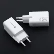 FORCELL F-ENERGY Mini GaN III VT-36B hálózati töltő with 2 x Type C sockets, PD QC4.0 45W, fehér