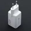 FORCELL F-ENERGY Mini GaN III VT-36B hálózati töltő with 2 x Type C sockets, PD QC4.0 45W, fehér