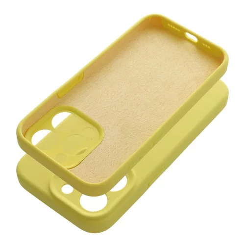 Case SILICONE 2mm Apple iPhone 16e tok, sárga