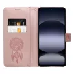 MEZZO Book case XIAOMI Redmi Note 14 4G dreamcatcher tok, rozéarany