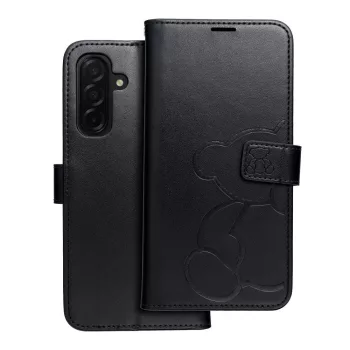 MEZZO Book case SAMSUNG GALAXY A26 5G teddy bear tok, fekete