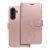 MEZZO Book case SAMSUNG GALAXY A56 5G teddy bear tok, rozéarany