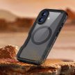 Waterproof case SHELLBOX GT MagSafe iPhone 16 tok, fekete