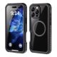Waterproof case SHELLBOX GT MagSafe iPhone 16 Pro Max tok, fekete