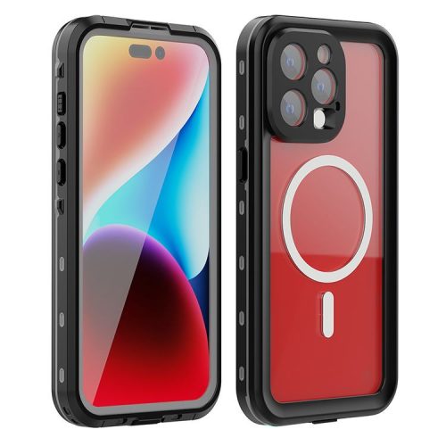 Waterproof case SHELLBOX DOT MagSafe IPHONE 15 Pro Max tok, fekete