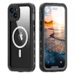 Waterproof case SHELLBOX DOT MagSafe IPHONE 15 Plus tok, fekete