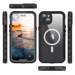 Waterproof case SHELLBOX DOT MagSafe IPHONE 15 Plus tok, fekete