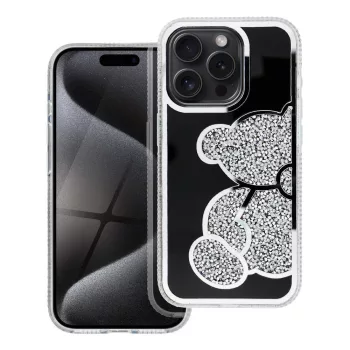 TEDDY BEAR Case iPhone 16e tok, ezüst