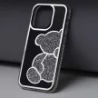 TEDDY BEAR Case iPhone 16e tok, ezüst