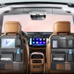 Foldable Car organizer front seats compartments D03-B, autós ülésrendező, fekete