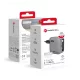 FORCELL F-ENERGY GaN III VT-R5 hálózati töltő, kihúzható kábel Type C and Type C charging port PD QC4.0 3A 45W , szürke