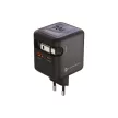 FORCELL F-ENERGY GaN III VT-R7 hálózati töltő kihúzható kábel Type C and 1x Type C, 1x USB A charging ports PD QC4.0 3A 70W , szürke