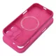 Case SILICONE 2mm IPHONE 15 MagSafe tok, rózsaszín