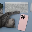 Silicone Case 2mm IPHONE 16 MagSafe sand tok, rózsaszín