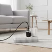 FORCELL F-ENERGY GaN III B125101-E Ultra Slim hálózati töltő 1 x Type C + USB A PD QC4.0 3A 25W, fekete