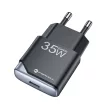 FORCELL F-ENERGY GaN III B135101-E Ultra Slim hálózati töltő 1 x Type C + USB A PD QC4.0 3A 35W, fekete