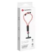 FORCELL F-DESIGN R10X40 karpánt telefonhoz állítható hosszúságú (max. 20 cm hurokban) rózsaszín fehér