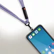 FORCELL F-DESIGN S10X165 keresztben hordozható, állítható hosszúságú (max. 82,5 cm hurokban) szürke-lila