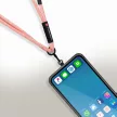 FORCELL F-DESIGN S10X165 keresztben hordozható, állítható hosszúságú (max. 82,5 cm hurokban) rózsaszín-fehér