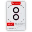 Forcell Premium Camera Lens edzett üvegfólia iPhone 16 / 16 Plus kameravédő, rózsaszín
