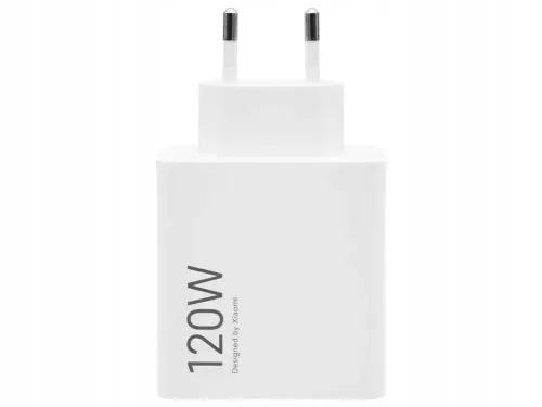 XIAOMI original hálózati töltő USB A QC3.0 3A 120W MDY-14-EE + data kábel USB A to Type C 6A 1m, fehér bulk