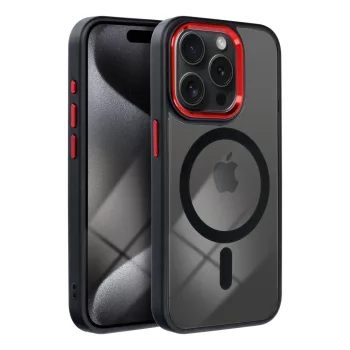   COLOR EDGE MAG COVER case MagSafe IPHONE 13 tok, fekete-piros