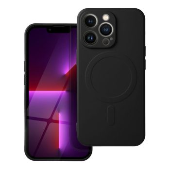   SILICONE MAG COVER (big hole) case MagSafe IPHONE 17 Pro tok, fekete